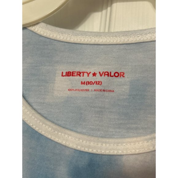 Liberty Valor Blue Short Sleeve Night Gown Unicorn Dream Girls M 10/12 1588 - Picture 3 of 4